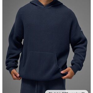 ALO Yoga Sports Club Sweater Knit Hoodie Large